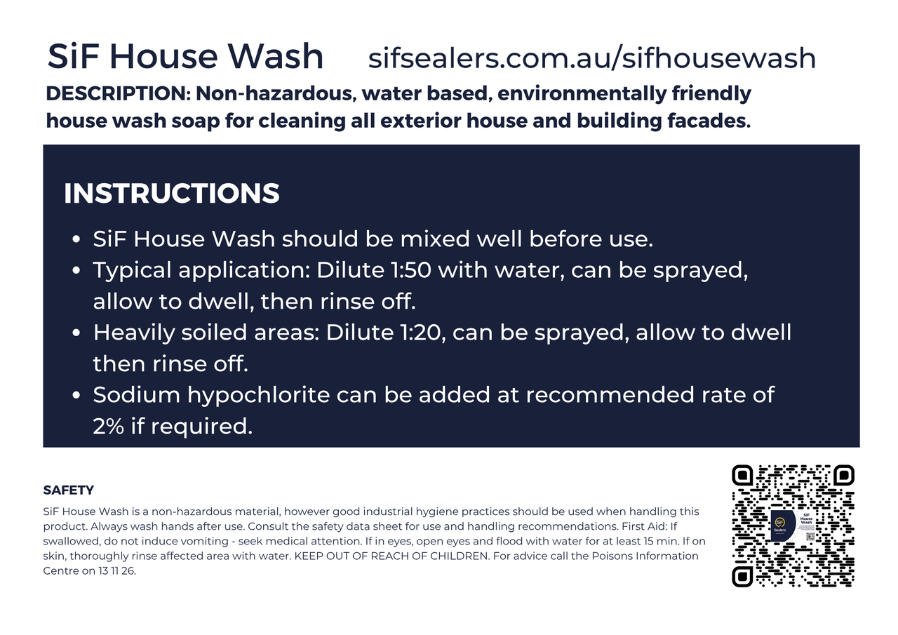 SiF House Wash - 20L